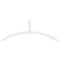 Ekena Millwork Archdale Architectural Grade PVC Gable Bracket, 96"W x 36"H x 4"D x 4"F, 9/12 Pitch GBP096X36X0404ARC00 - alternate 2